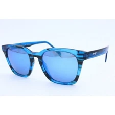Maui Jim Shave Ice MJ 533-86 Square Blue Polarized Sunglasses Blue Lens 52mm A-