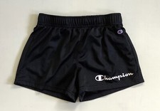 Champion Big Girls Athletic Mesh Shorts-Black-Size Medium