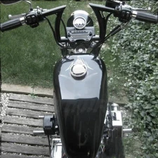 For Harley Honda Kawasaki Suzuki 1" Z-Bar Drag Ape Hanger 8" Rise Handlebar US