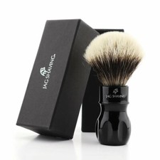Professional Barber Shave Salon Shaving Silver tip Hair Brush For Men's Grooming