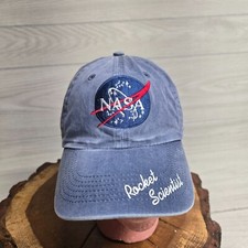 NASA MBaseball Hat Cap Americana Blue Strap Back Youth Adjustable