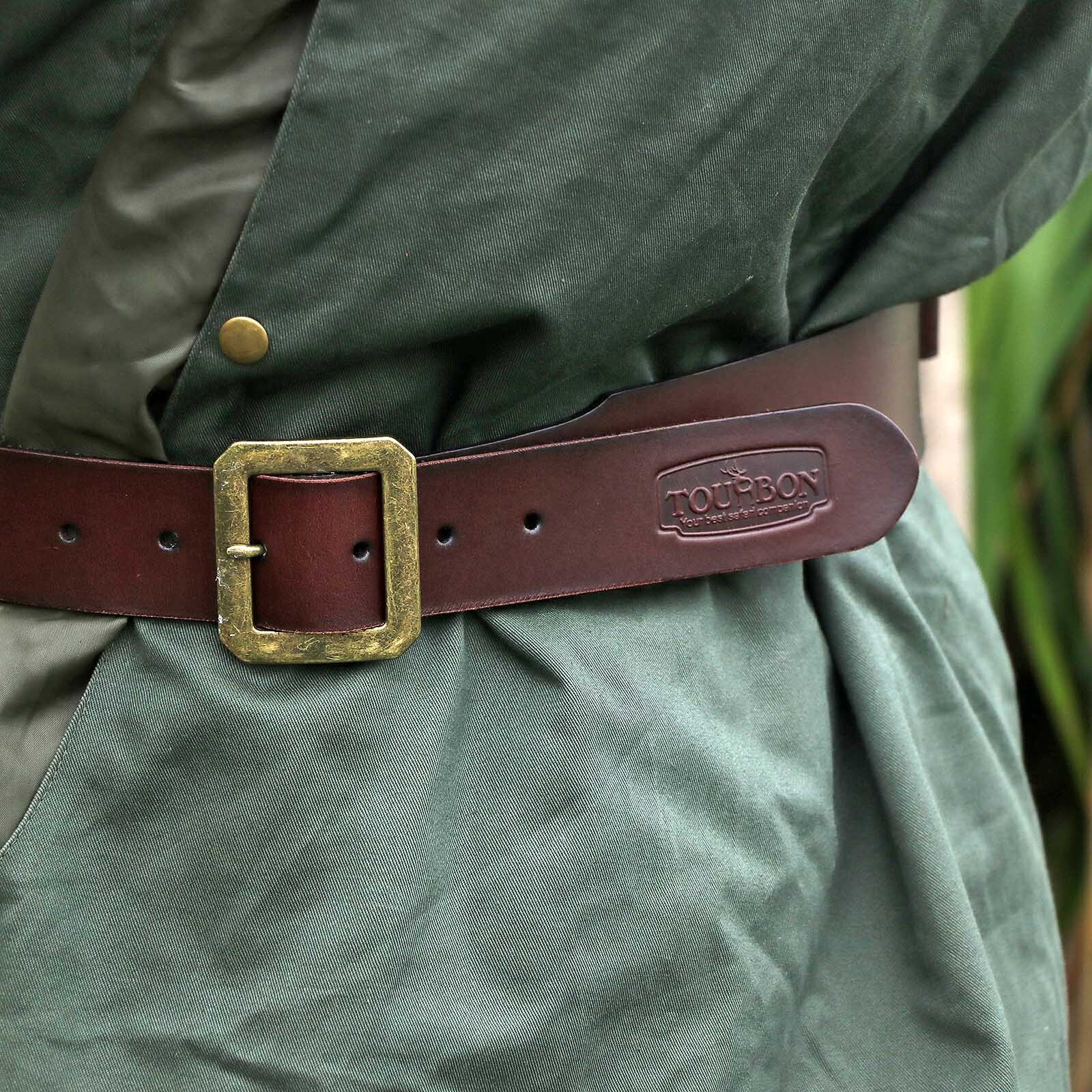 Tourbon 9mm/.38,357 Ammo Bandolier Rifle Cartridges Belt Ammo Carrier in Leather