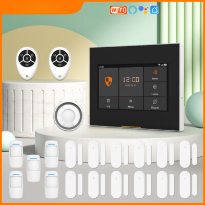 Intelligent Wireless WiFi House Security Alarm System Kits Compatible with Alexa