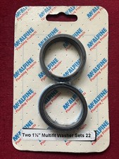 TWO PACK OF 1/4” MULTIFIT WASHER SETS 22 MCALPINE PLUMBING PRODUCTS NEW
