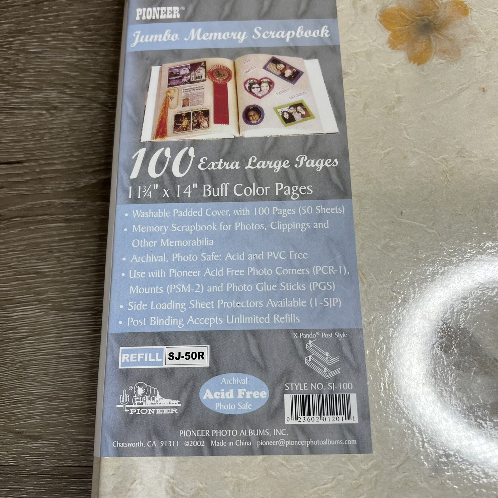 Pioneer 100 Pages JUMBO Scrapbook Photo Floral Album Book 11" x 14