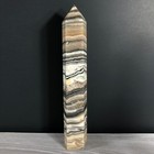 431g  8"  Banded Calcite Crystal Mineral Tower Obelisk Point  Generator T-49 — photo 4