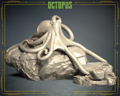 Octopus | Animal 3 | 3dIPStudios | D&D Roleplaying Miniature 32mm