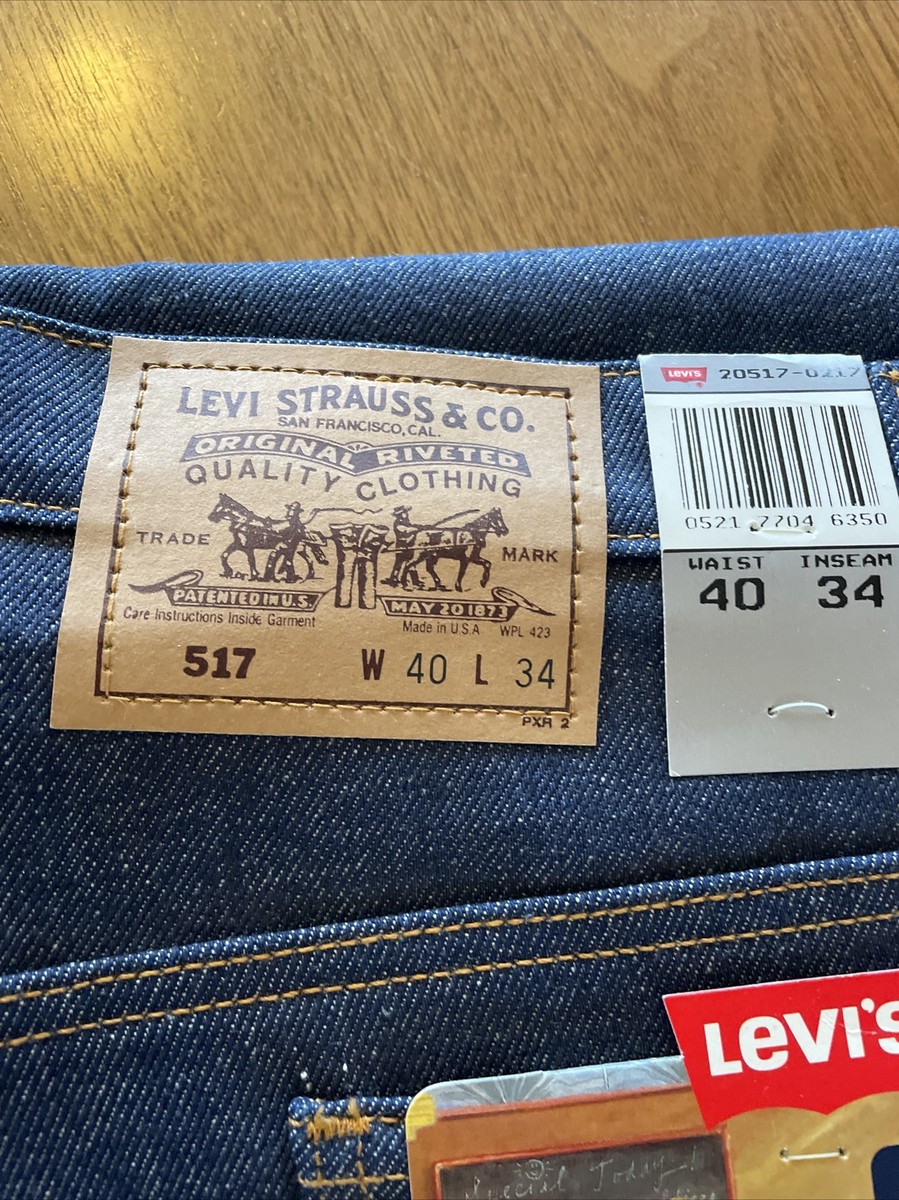 Men's Levi's 517 Jeans 40 X 34 Vintage Made In The Usa Boot Cut