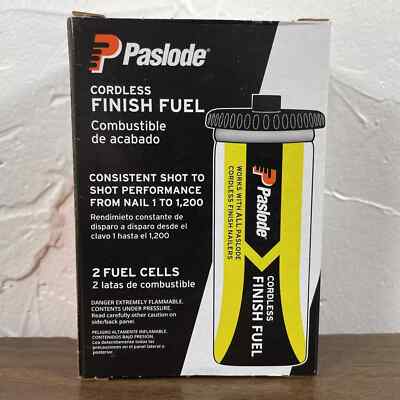  PASLODE CORDLESS FINISH FUEL #816007 INCLUDES 2 FUEL CELLS 3 ADAPTERS EXP 3/25
