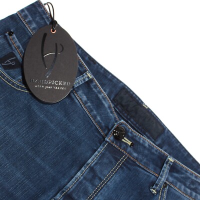 Handpicked NWT Orvieto Denim Jeans Size 36 US In Blue Cotton Blend