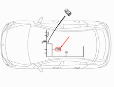 New MERCEDES-BENZ CLA C117 Roof Electrical Wiring Harness A2465402710