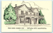 NEVADA CITY, CA California ~  Historic DEER CREEK INN  Nevada County Postcard