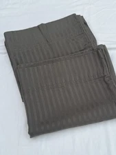 Threshold Signature 100% Cotton Brown Standard Pillow Cases Stripes