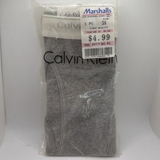 RARE NIP VTG 1994 Calvin Klein Men's Brief Gray sz 36 U1020 100 Cotton USA