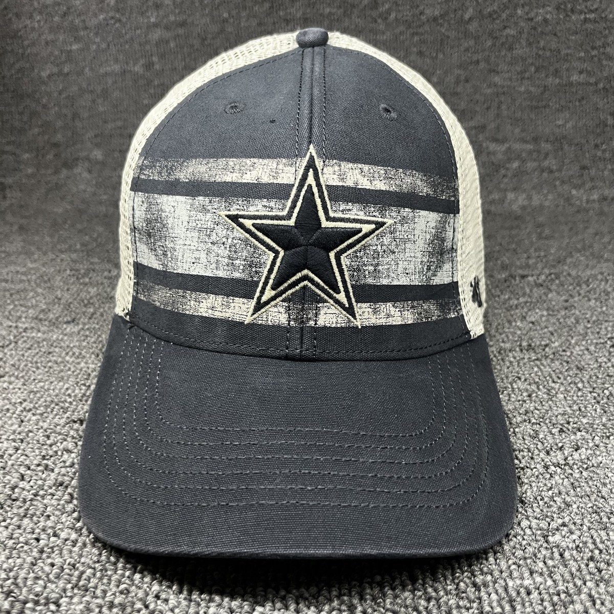 '47 Brand Dallas Cowboys Breakout MVP Trucker Hat Black Cream Adjustable