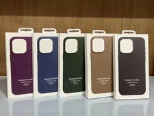 New Original Leather Case with MagSafe For iPhone 15 15 Pro 15 Plus 15 Pro Max