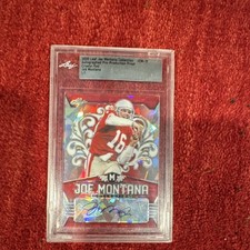 Leaf Joe Montana Collection Autographed Crystal Red JCM-15 Proof 1/1