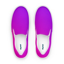 Colorful Gradient Shoes  Women  s Slip-on Canvas Shoes  Colorful Shoes
