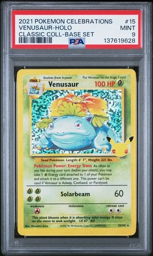 2021 Celebrations CC #015 Venusaur Holo - PSA 9