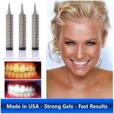TEETH WHITENING GEL MADE IN USA  ADVANCED STRONG BLEACH FOR HOME USE LARGE 10ml