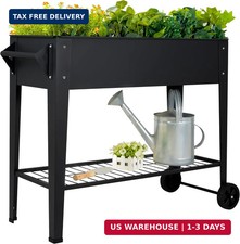 LEETOLLA Elevate 32" Raised Garden Bed with Wheels