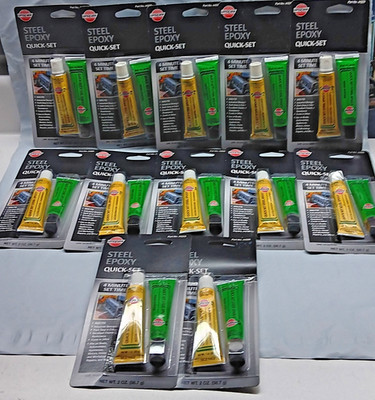 Versachem Quick-Set 4-Minute Epoxy Steel 2oz. Dark Gray Pack of 12