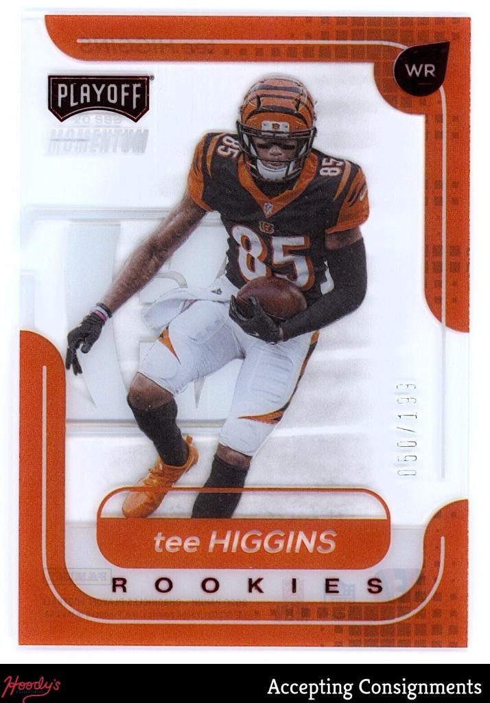 Tee Higgins Panini Chronicles Playoff Momentum Rookies #M11 Red