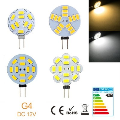 G4 LED lightn 2W 3W 4W 5730 SMD BULB Dimmbar Kaltweiß Warmweiß DC 12V