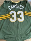 Jose Canseco Signed Oakland Green Baseball Jersey (JSA)