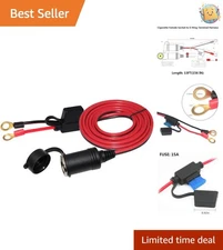 13FT 12V Female Cigarette Socket Adapter - Power Your Vehicle Accessories Safely