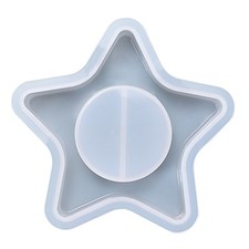 Star Candlestick Epoxy Resin Mold Holder Tealight Candles Silicone Mould