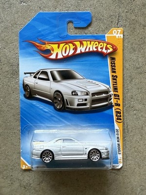 HOT WHEELS NISSAN SKYLINE GT-R R34 2010 Very Nice Card!!