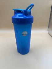 Strada Blender Bottle  28oz Blue See Through Locking Lid 