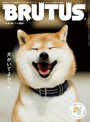 BRUTUS April 15, 2020 Issue No.913 Thankful for Dogs Japanese Magazine