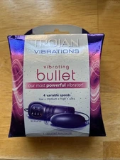 Trojan Bullet Remote Control Vibrator for Powerful Playtime 4 Variable Speeds 