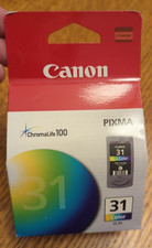 Genuine Canon Pixma 31 Color Ink Cartridge Tri-Color CL-31 New Sealed