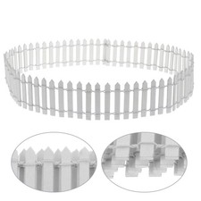  2 Pcs Small Garden Fencing Miniature Picket Fence Doll House Micro Landscape