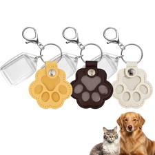 3 Pcs Paw Keychain for Dog Hair, Key Holder for Collecting Cat Dog Hair