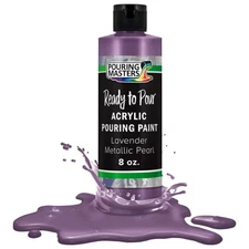 Pouring Masters Lavender Metallic Pearl 8oz Bottle Water-Based Acrylic Paint
