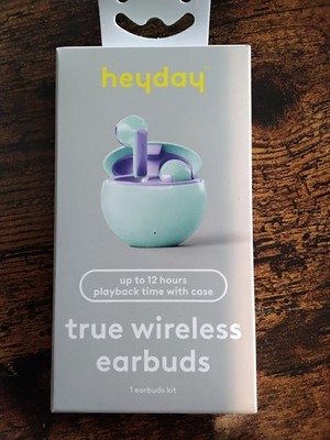 Heyday True Wireless Bluetooth Earbuds - Spring Teal - NEW