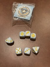 Bloodbowl :  Full Set Of Block Dice, D6,  D8, D16, actual Pics, Chaos Cup 2024.