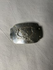 Vintage ST Scottish Kilt Belt 5" Buckle Lion Rampant Saltire Highland Buckles UK