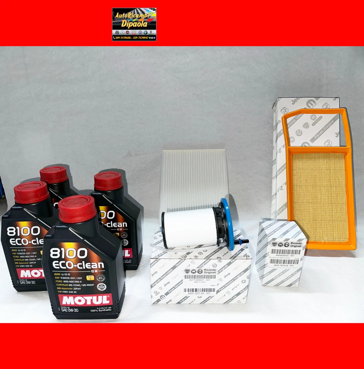 Filtro Gasolio 1.3 Multijet Kit Tagliando AOQ Per Fiat 500X 1.3 Multijet Diesel - 5 Filtri Olio 5W40 Kit Tagliando Fiat Tipo 1.6 Multijet 120cv - Foto 6