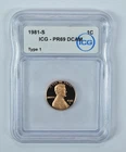 1981-S Lincoln Memorial Cent Type 1 PR69 DCAM ICG *0652
