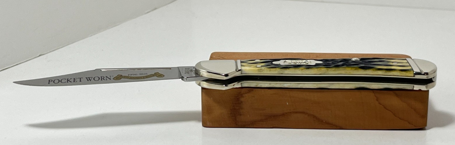 Case XX Pocket Worn CopperLock Knife 1 Blade Bone  #61549L SS Olive Green NEW