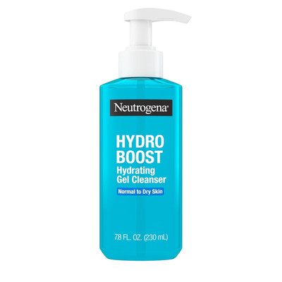 Hydro Boost Hydrating Face Wash & Makeup Remover, Gentle Facial Cleanser Gel wit