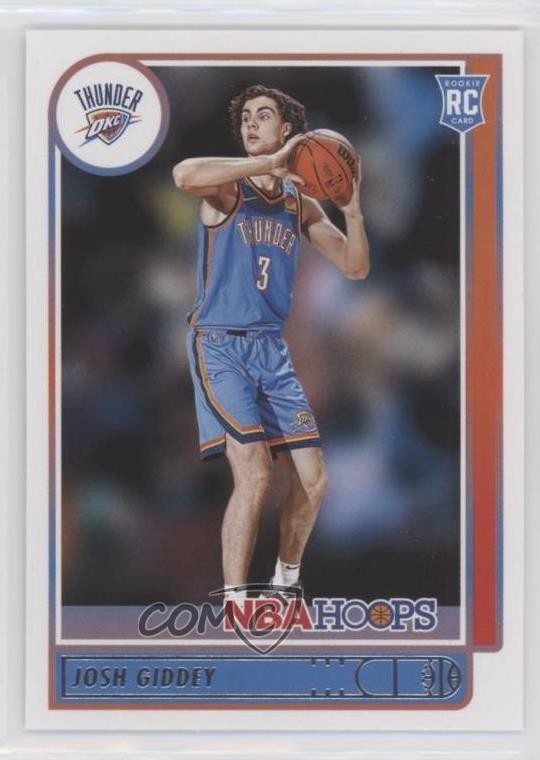 2021-22 Panini NBA Hoops Rookies Josh Giddey #202 09x3