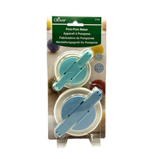 Clover Pom-Pom Maker - Set of 2, 2-1/2" and 3-3/8"