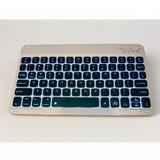 Wireless BluetoothGreen Keys Ultra Slim Rechargeable Keyboard -Tested Works