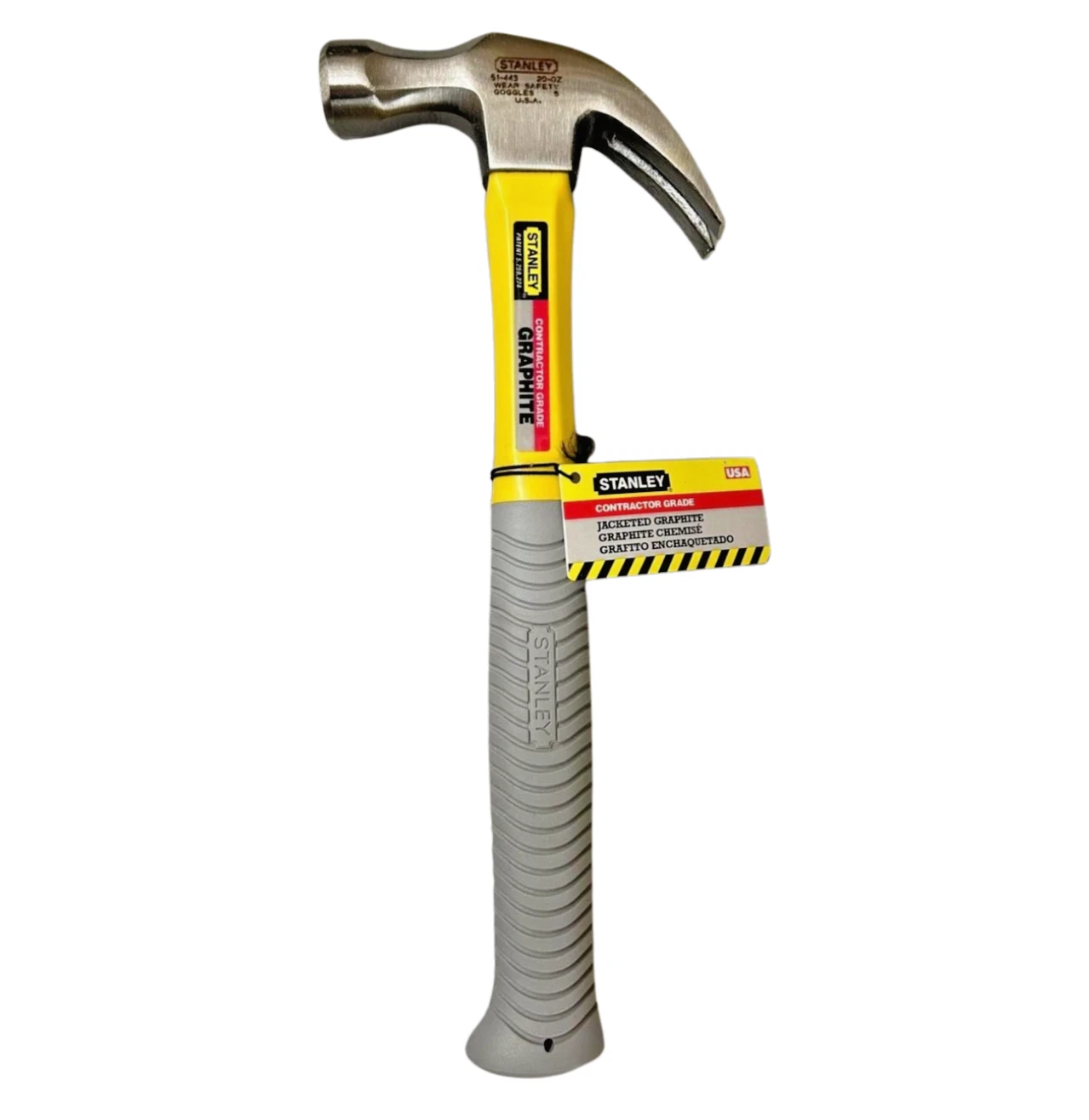 Stanley 51-443 20-Ounce Jacketed Graphite Curve Claw Hammer